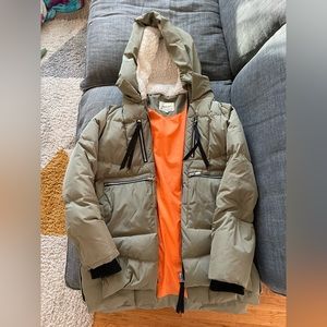 Orolay green puffer coat/jacket